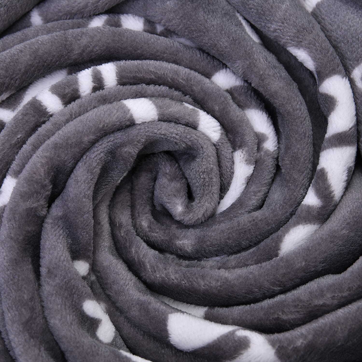 Homesmart Gray Letters Printed Flannel Blanket , Soft Blanket , Bed Throws , Cozy Blanket , Throw Blanket