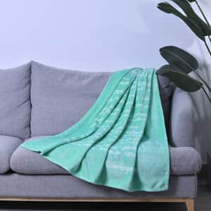 Homesmart Green Best Friend Message Printed Flannel Blanket, Soft Blanket, Bed Throws, Cozy Blanket, Throw Blanket