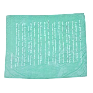 Homesmart Green Best Friend Message Printed Flannel Blanket, Soft Blanket, Bed Throws, Cozy Blanket, Throw Blanket