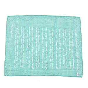 Homesmart Green Best Friend Message Printed Flannel Blanket, Soft Blanket, Bed Throws, Cozy Blanket, Throw Blanket