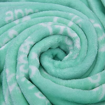 Homesmart Green Best Friend Message Printed Flannel Blanket, Soft Blanket, Bed Throws, Cozy Blanket, Throw Blanket