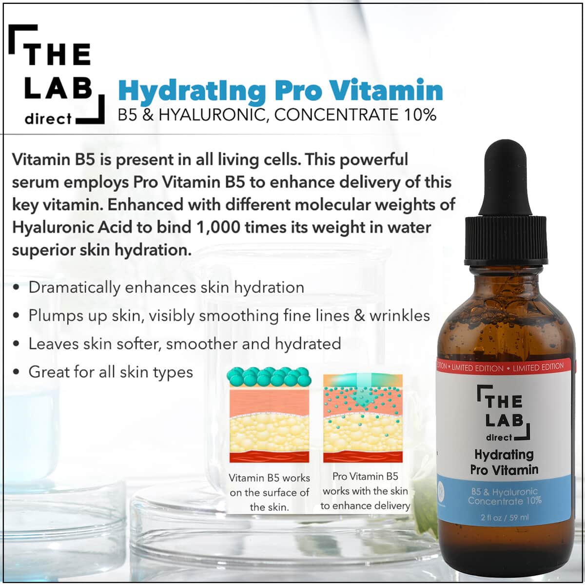 The Lab Direct Hydrating - Pro Vitamin B5 & HA 2oz image number 2