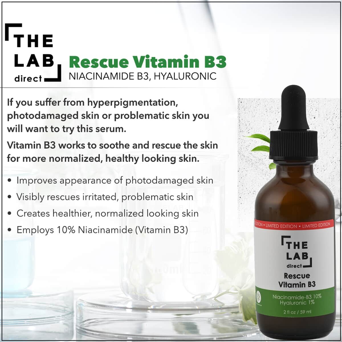 The Lab Direct - Rescue Niacinamide-Vitamin B3 2oz image number 2