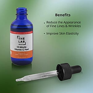 The Lab Direct 10 Minute Vitamin C Peel 2oz (Made in USA), Anti Wrinkle , Anti Aging Skin Care Products (Ships in 5-7 Business Days)