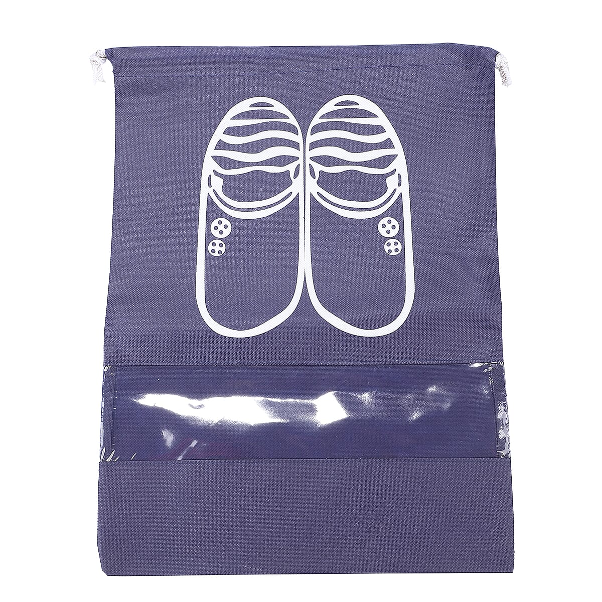 Set of 8 Non-Woven Shoe Bag- Red, Pink, Dark Blue, Dark Gray image number 5