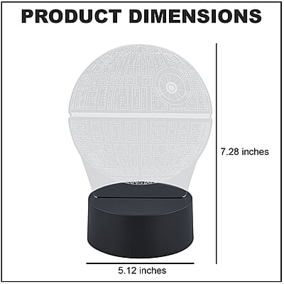 3D LED Night Light Planet Shape Lamp with 16 Multicolor Remote Control