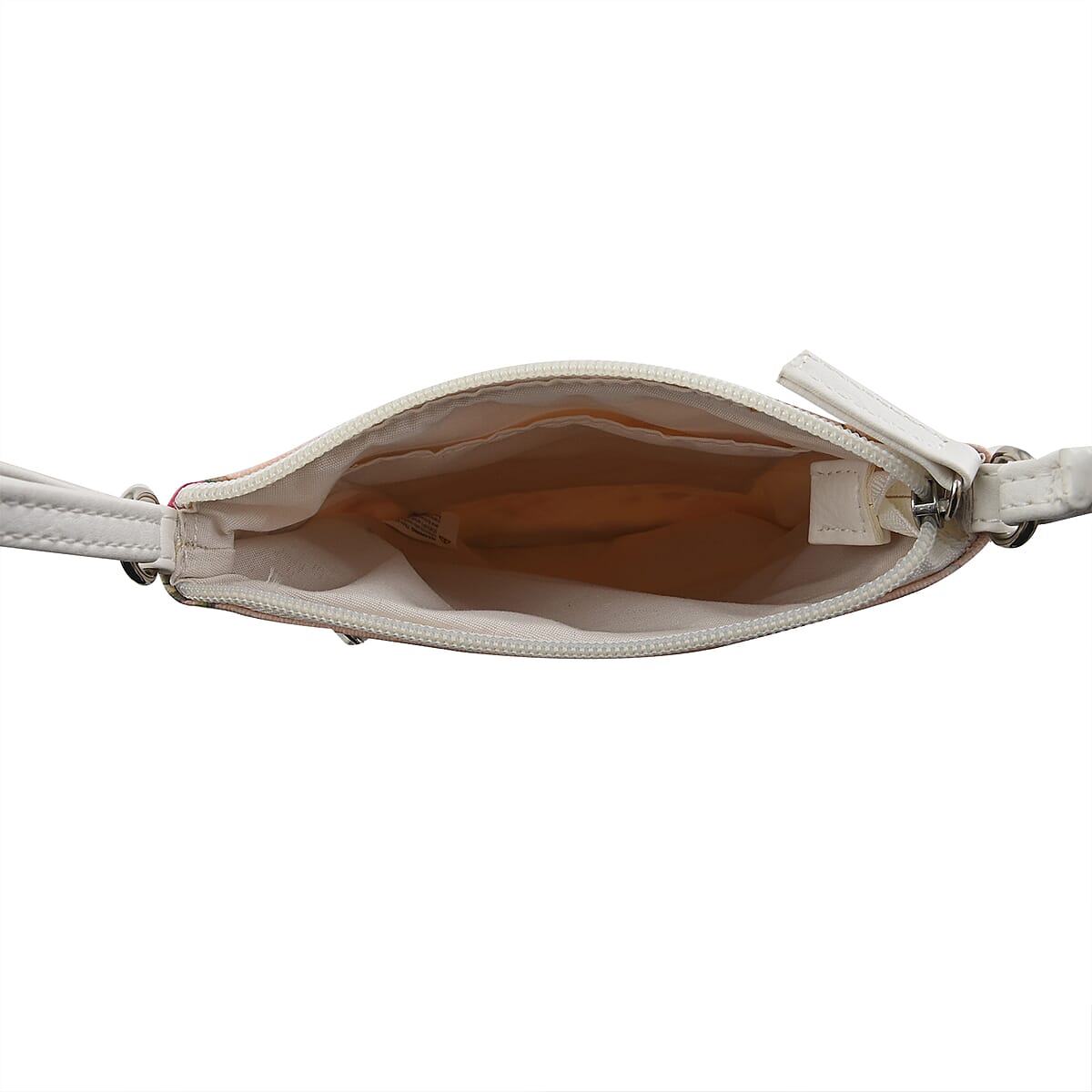 Le Chateau Pink Floral Faux Leather Crossbody Bag image number 3