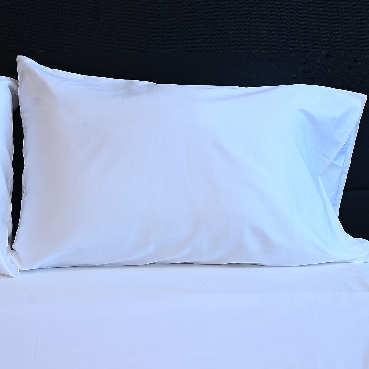 Closeout One Park Linens White 300TC 100% Cotton Sheet Set -Full image number 1