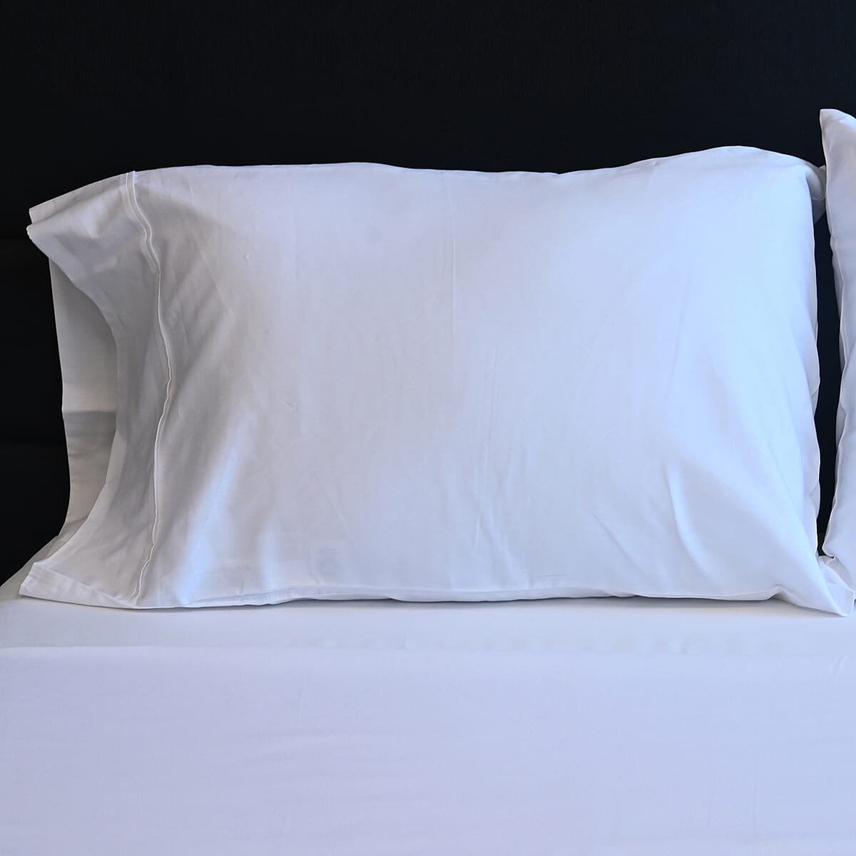 Closeout One Park Linens White 300TC 100% Cotton Sheet Set -Full image number 3