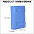 Blue Faux Leather 4 Page Book Design Earrings Holder image number 3