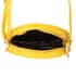 Yellow Faux Leather Lemon Shoulder Bag with Detachable Chain image number 4
