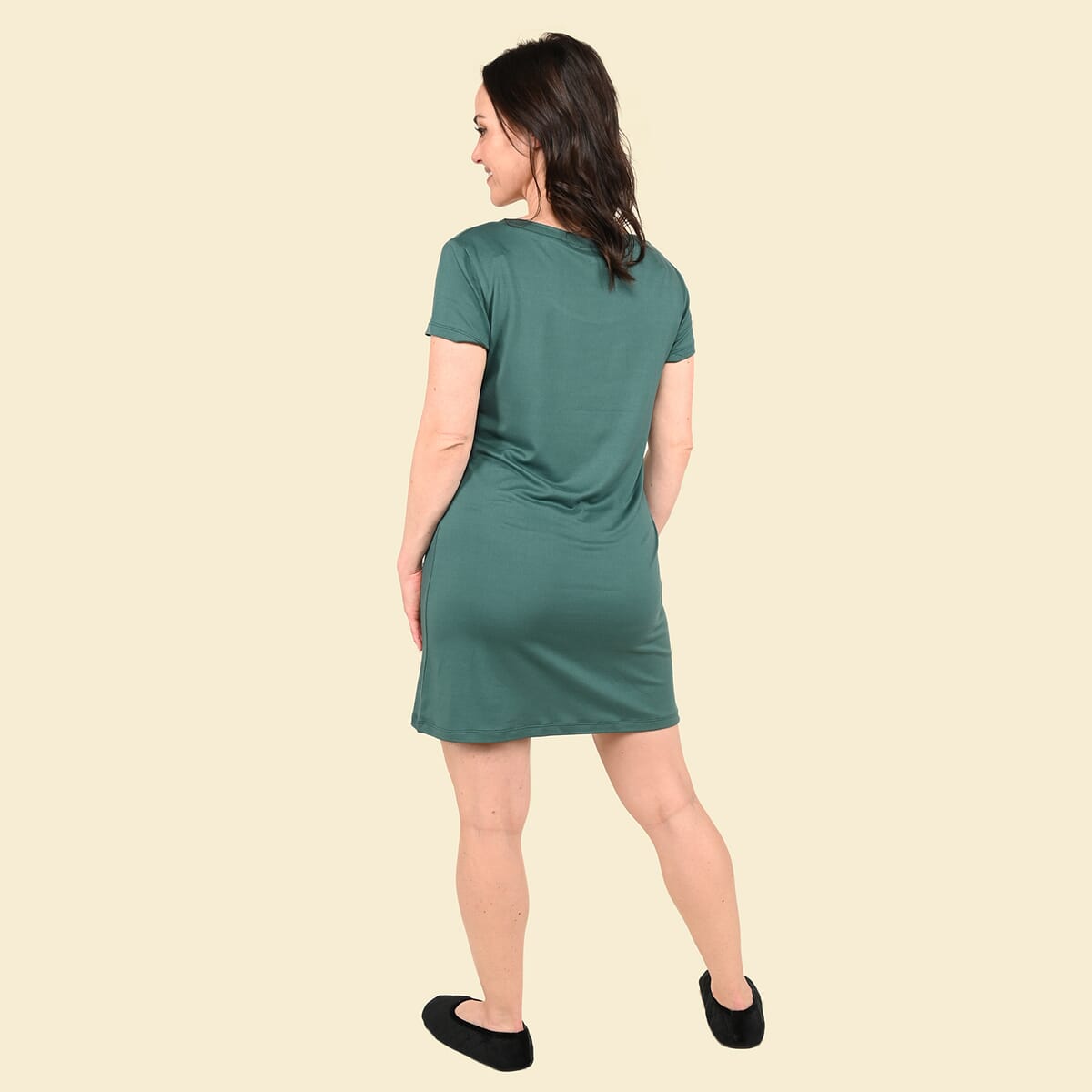 Tamsy Turquoise Home Body Sleep Shirt - M image number 1