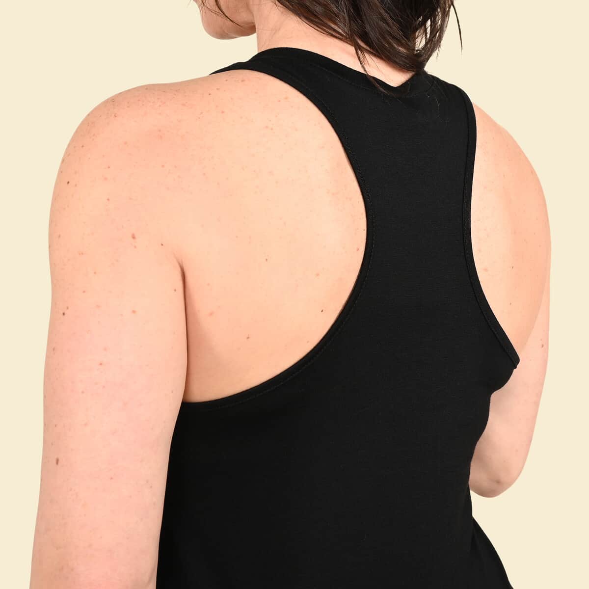 Tamsy Black Racer-back Tank - M image number 3