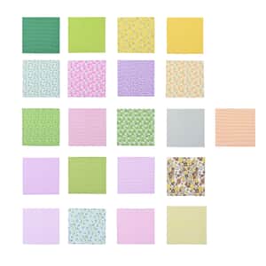 Set of 21pcs Multi Color Cotton Fabric