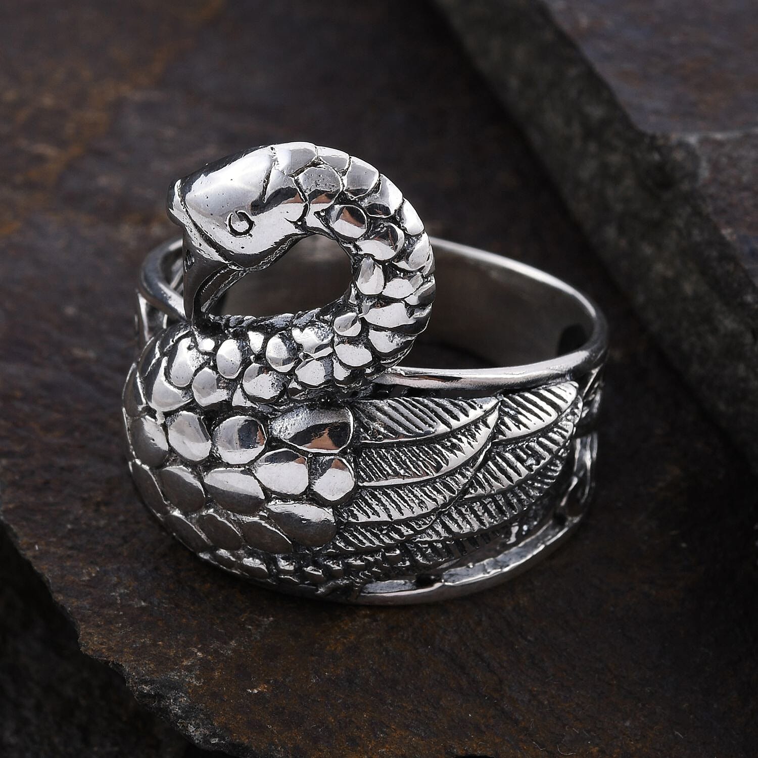 Bali Legacy Sterling Silver Swan Ring (Size 10.0) 7.5 Grams