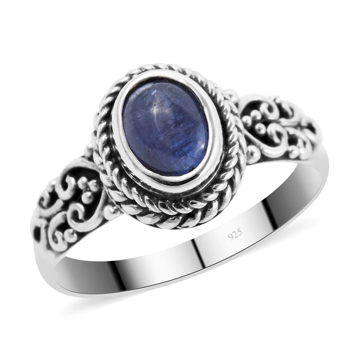 Bali Legacy Tanzanite Ring in Sterling Silver (Size 7.0) 1.25 ctw image number 0