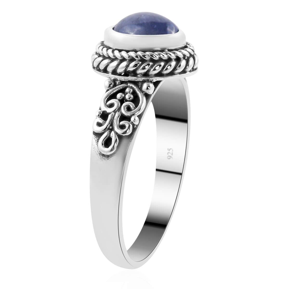 Bali Legacy Tanzanite Ring in Sterling Silver (Size 7.0) 1.25 ctw image number 3