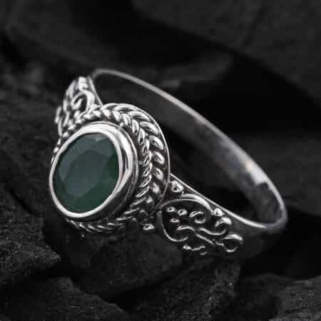 BALI LEGACY Socoto Emerald Ring in Sterling Silver (Size 10.0) 1.15 ctw image number 1