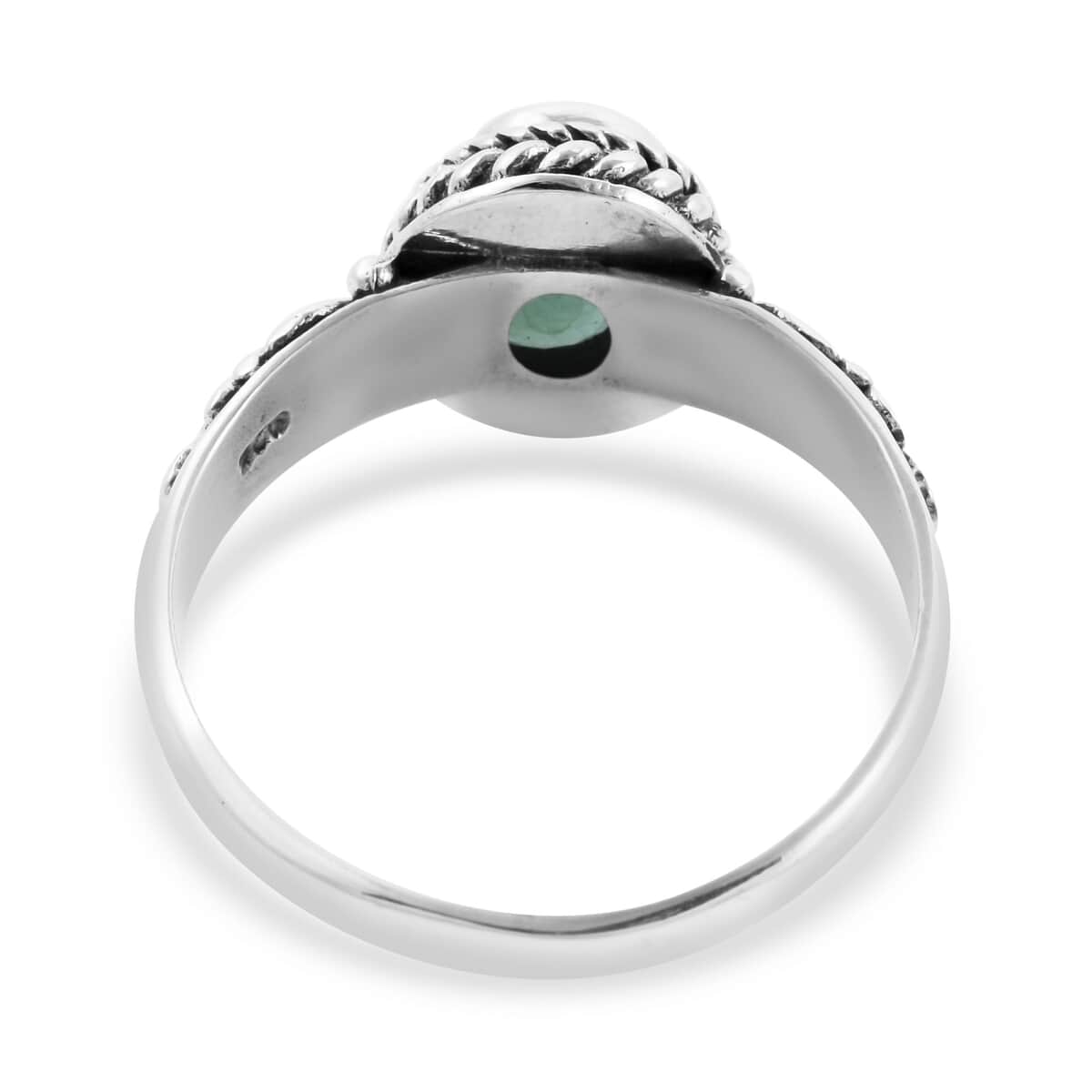 BALI LEGACY Socoto Emerald Ring in Sterling Silver (Size 10.0) 1.15 ctw image number 4
