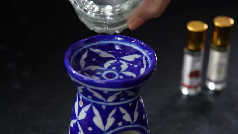 BLUE POTTERY HANDMADE AROMA OIL DIFFUSER