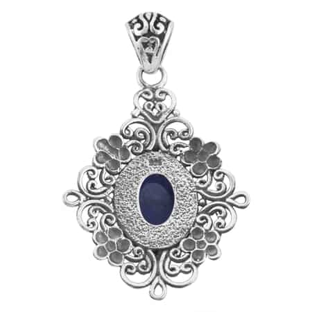 BALI LEGACY Tanzanite Carved Pendant in Sterling Silver (7 g) 9.00 ctw image number 3
