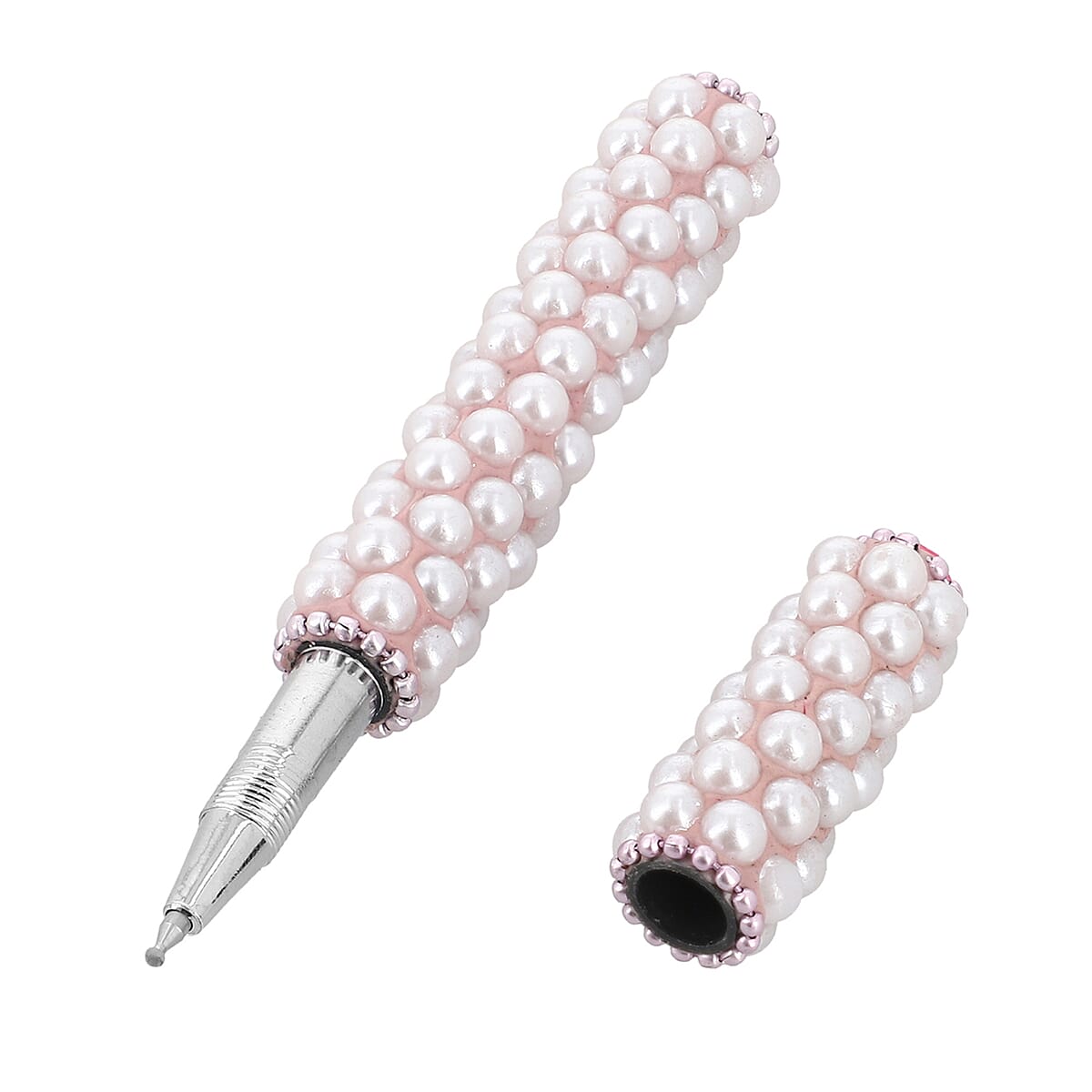 Set of 3 Pink Color Blink Pens, Key Chain Pen and Pearl Pen image number 3