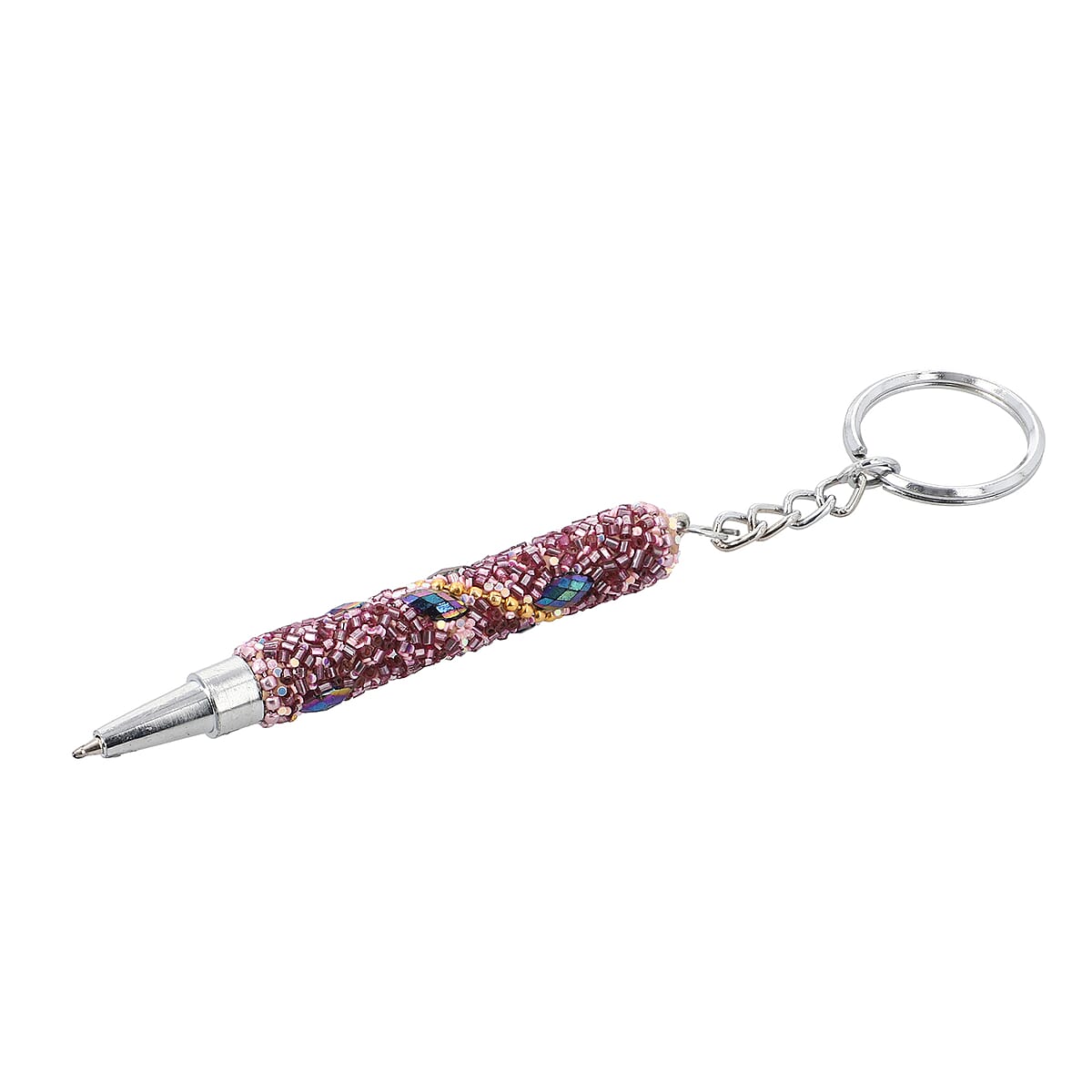 Set of 3 Pink Color Blink Pens, Key Chain Pen and Pearl Pen image number 7