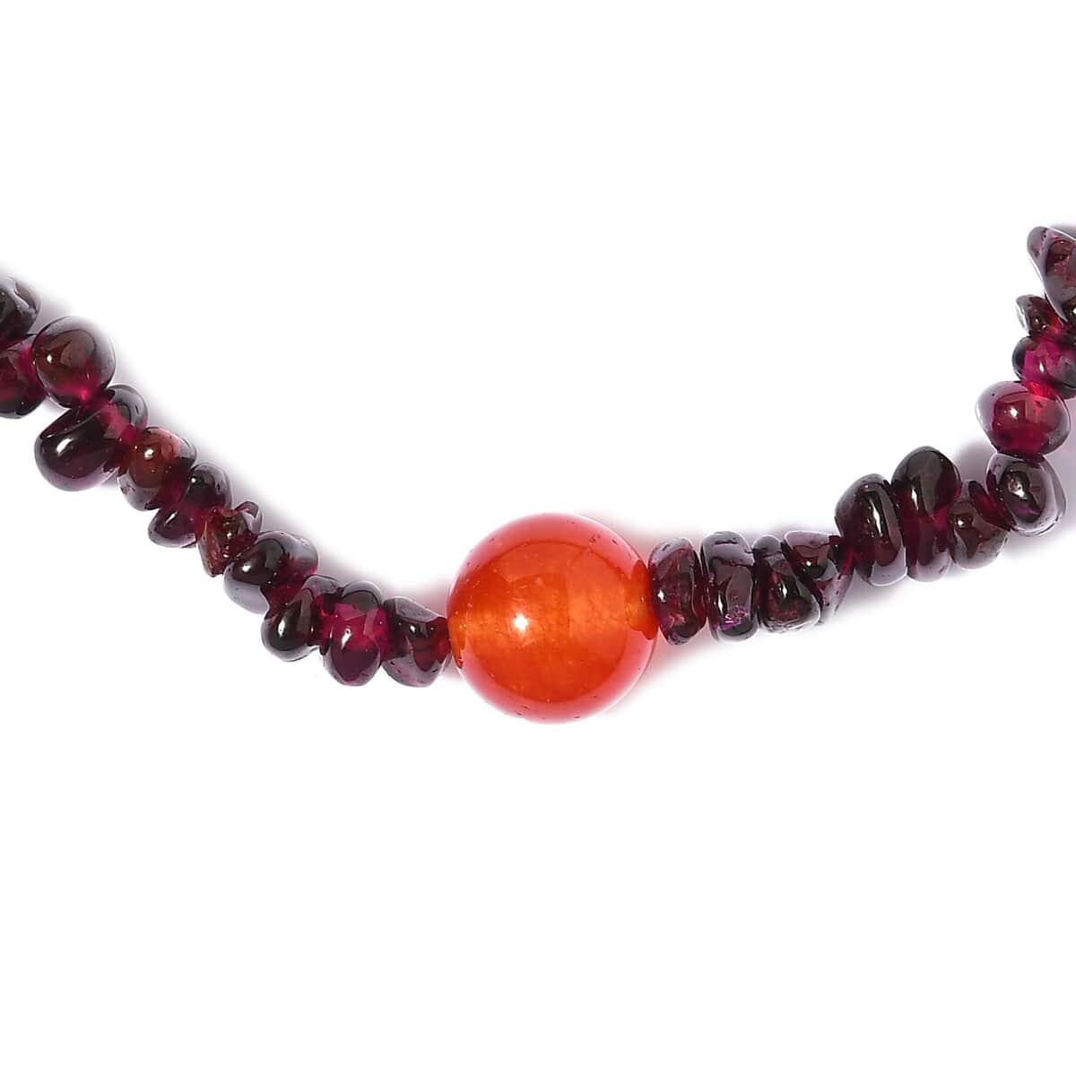 Red Agate, Orissa Rhodolite Garnet Chips Endless Necklace 36 Inches 266.80 ctw image number 0