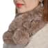 PASSAGE Brown Faux Fur Polyester Scarf (25.5"x4") image number 2