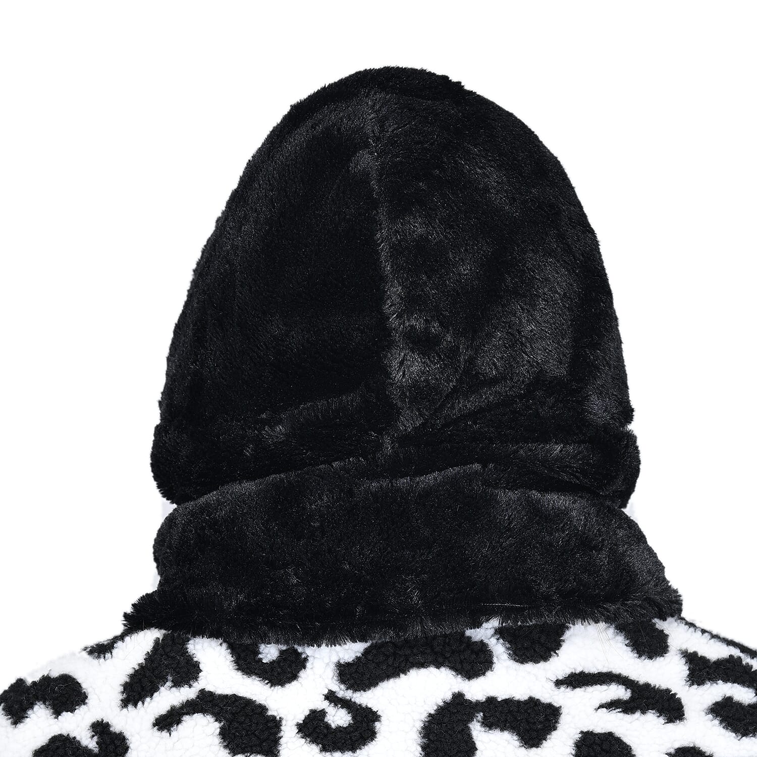Passage 2in 1 Black Hoodie Polyester Scarf