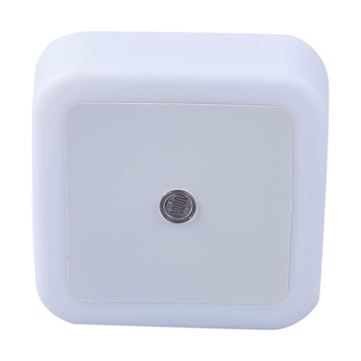 Set of 6 White Square Plug-in Night LED Light with Sensitive Light Sensor image number 0
