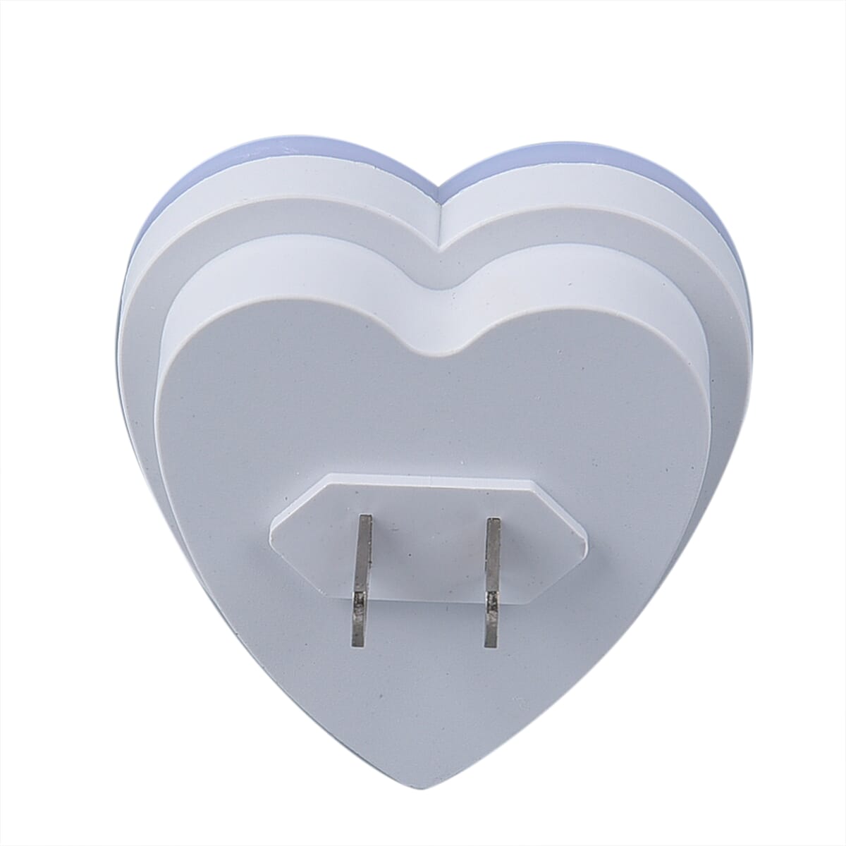 Set of 6 White Heart-Shaped Plug-in Night LED Light with Sensitive Light Sensor image number 4
