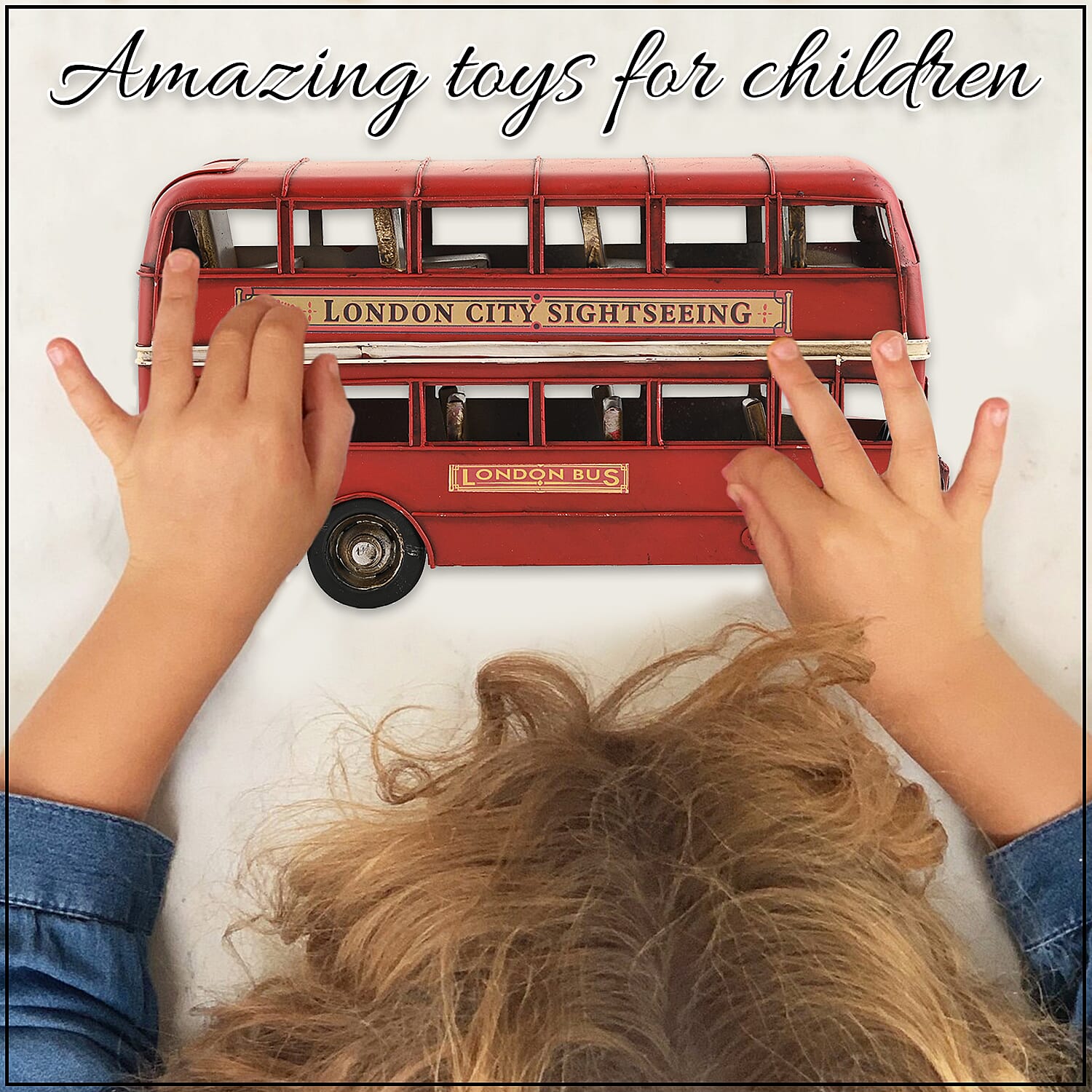 Double Decker Bus Metal Ornament