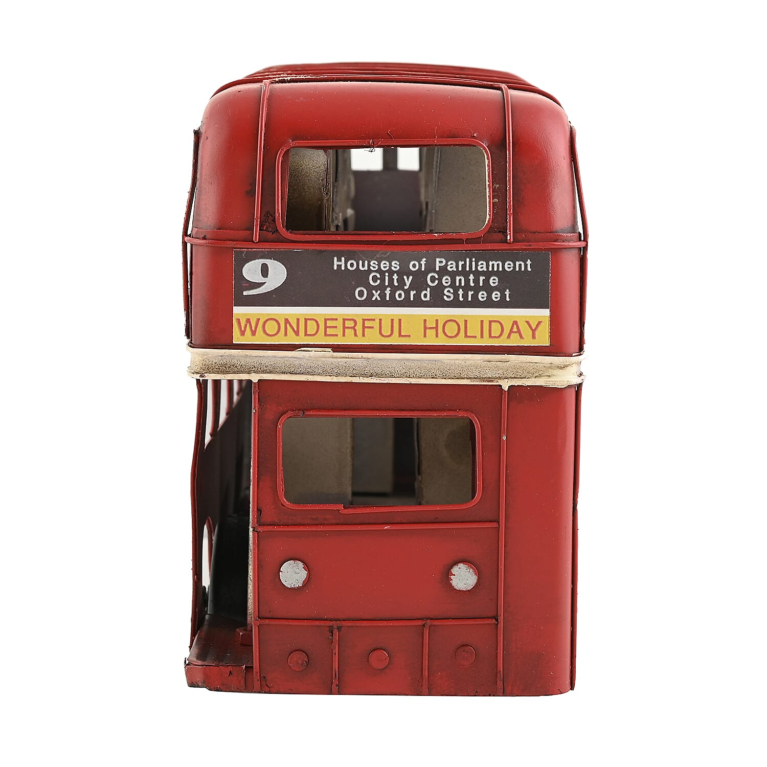 Double Decker Bus Metal Ornament