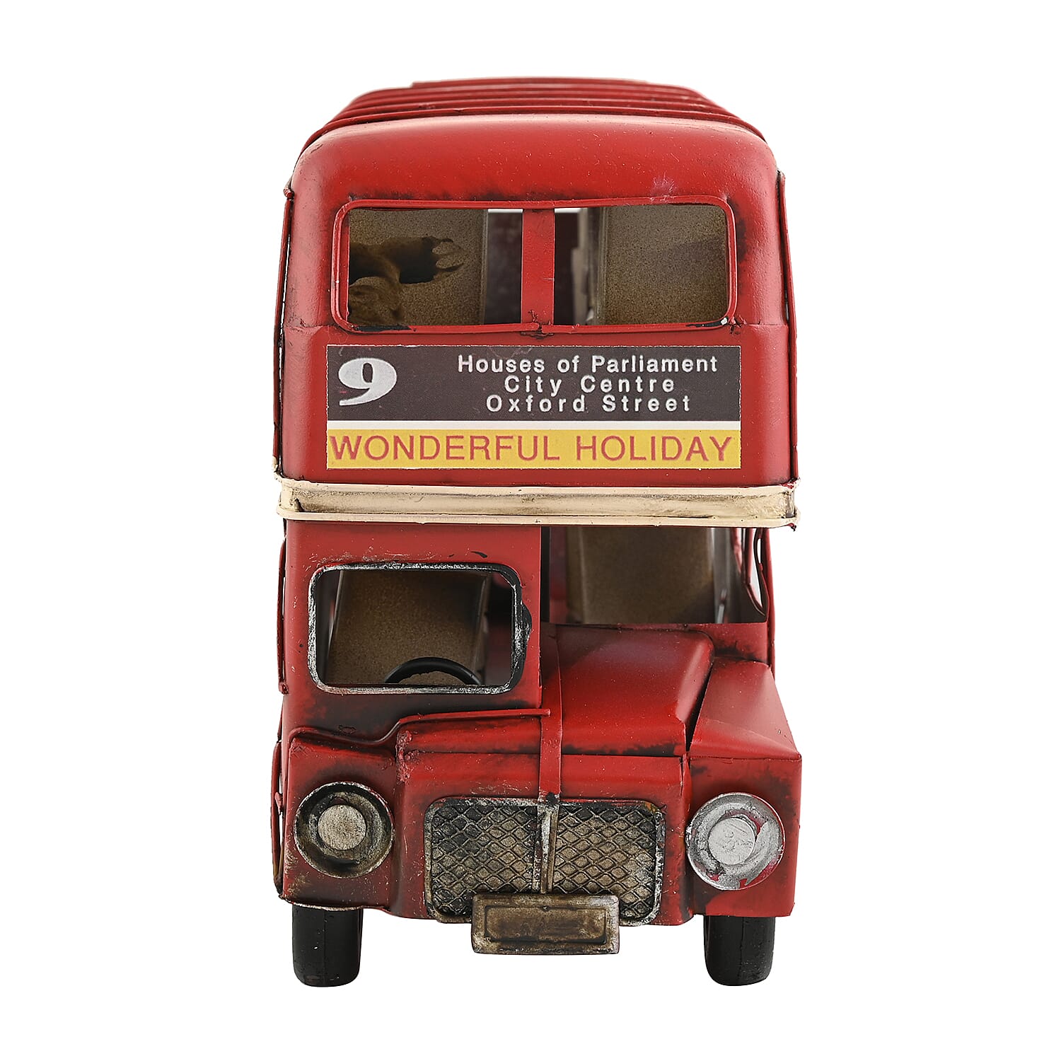 Double Decker Bus Metal Ornament