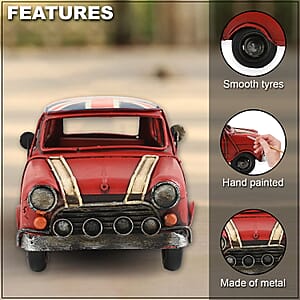 Closeout British Car Small Metal Ornament