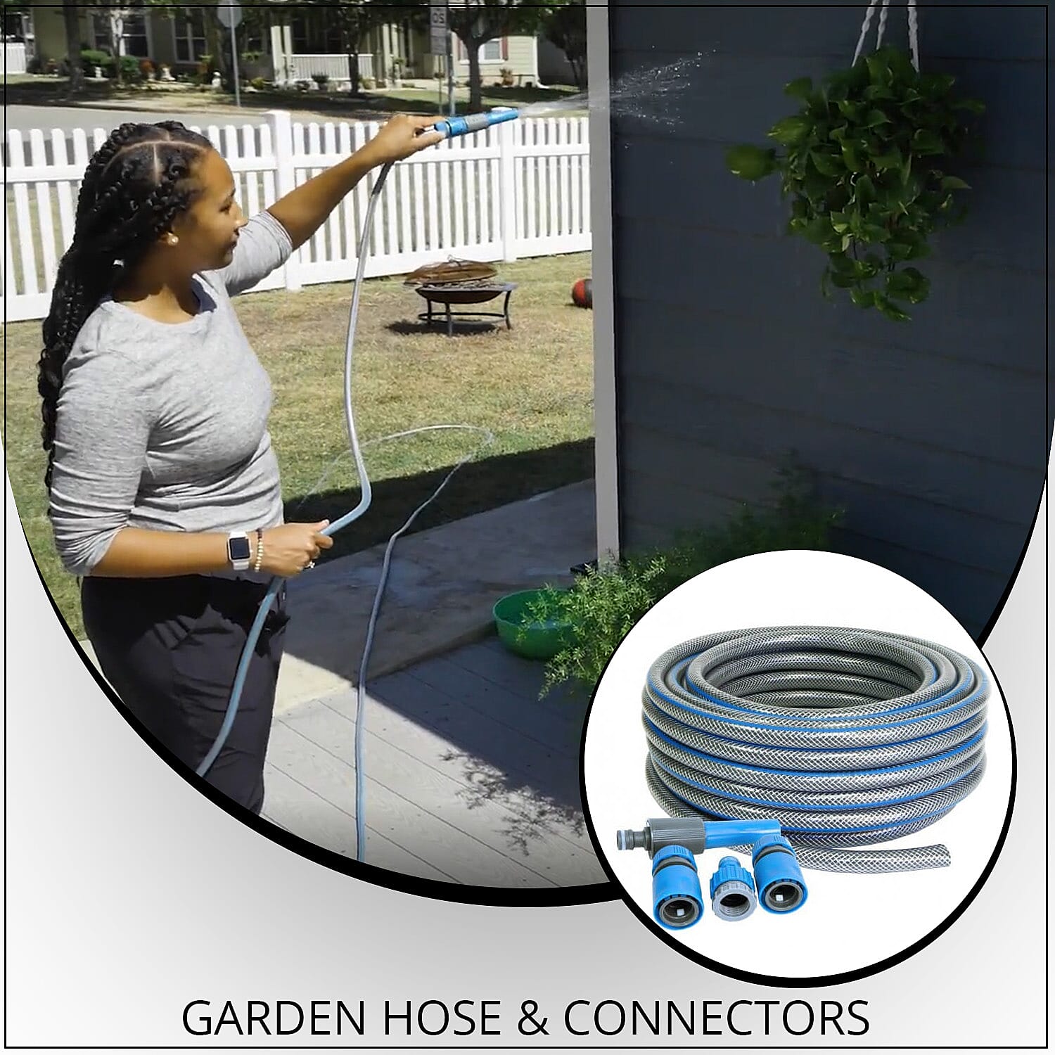 Closeout 15m Garden Hose and Connectors