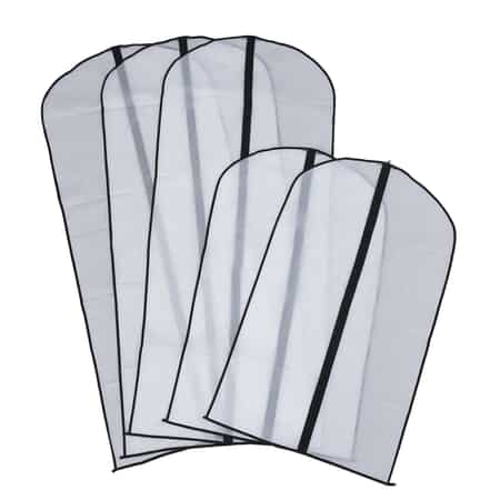  Clear Vinyl Garment Bag - Protect Your Clothing While Traveling  and Dust Free While Hanging in Your Closet. These Garment Bags are Ideal  for Coats, Suits, Dresses or Gowns - Set