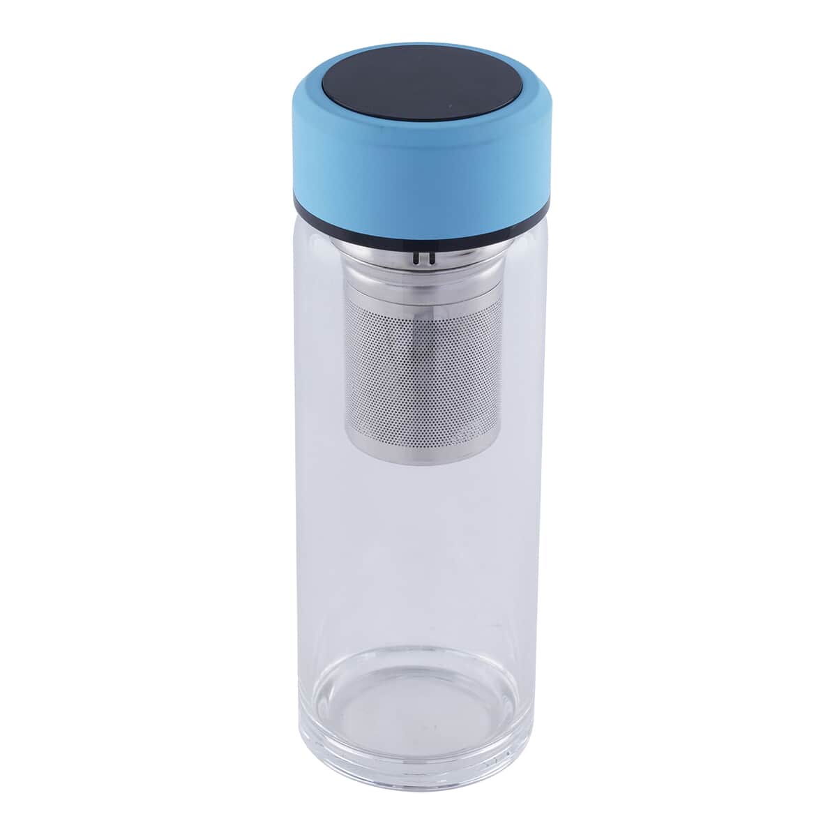 Elite Shungite Filter Infuser and Temperature Sensor Smart Water Bottle (LED Display, Long Filter) - Black image number 0