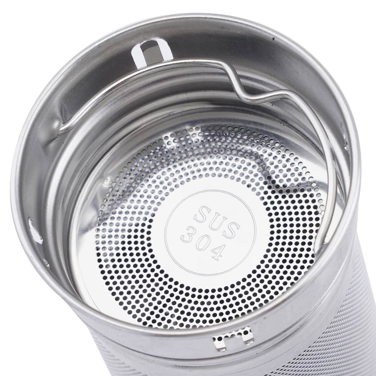 Elite Shungite Filter Infuser and Temperature Sensor Smart Water Bottle (LED Display, Long Filter) - Silver image number 5
