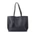Passage Black Women's Soft Faux Leather Tote Shoulder Bag with Tassel image number 0