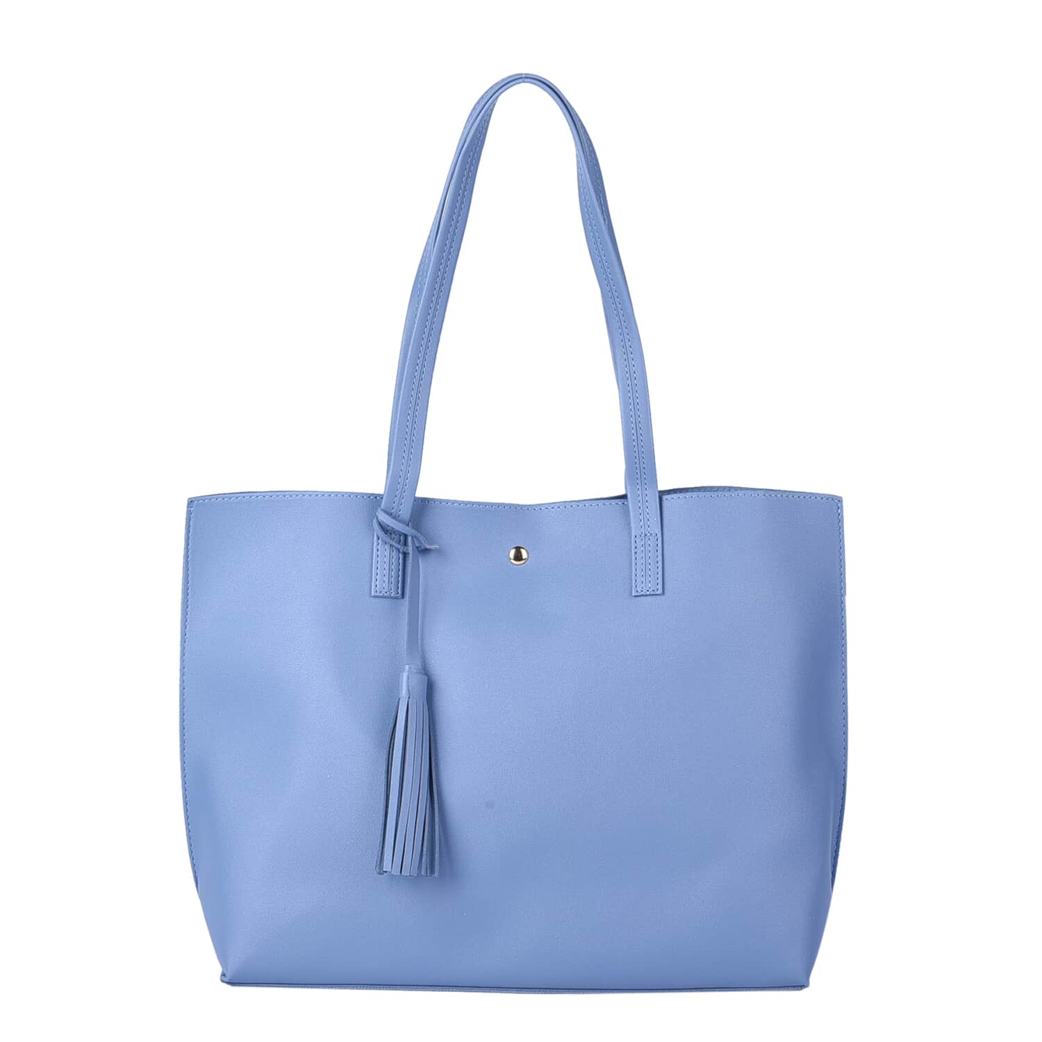 Buy Passage Blue Women's Soft Faux Leather Tote Shoulder Bag with