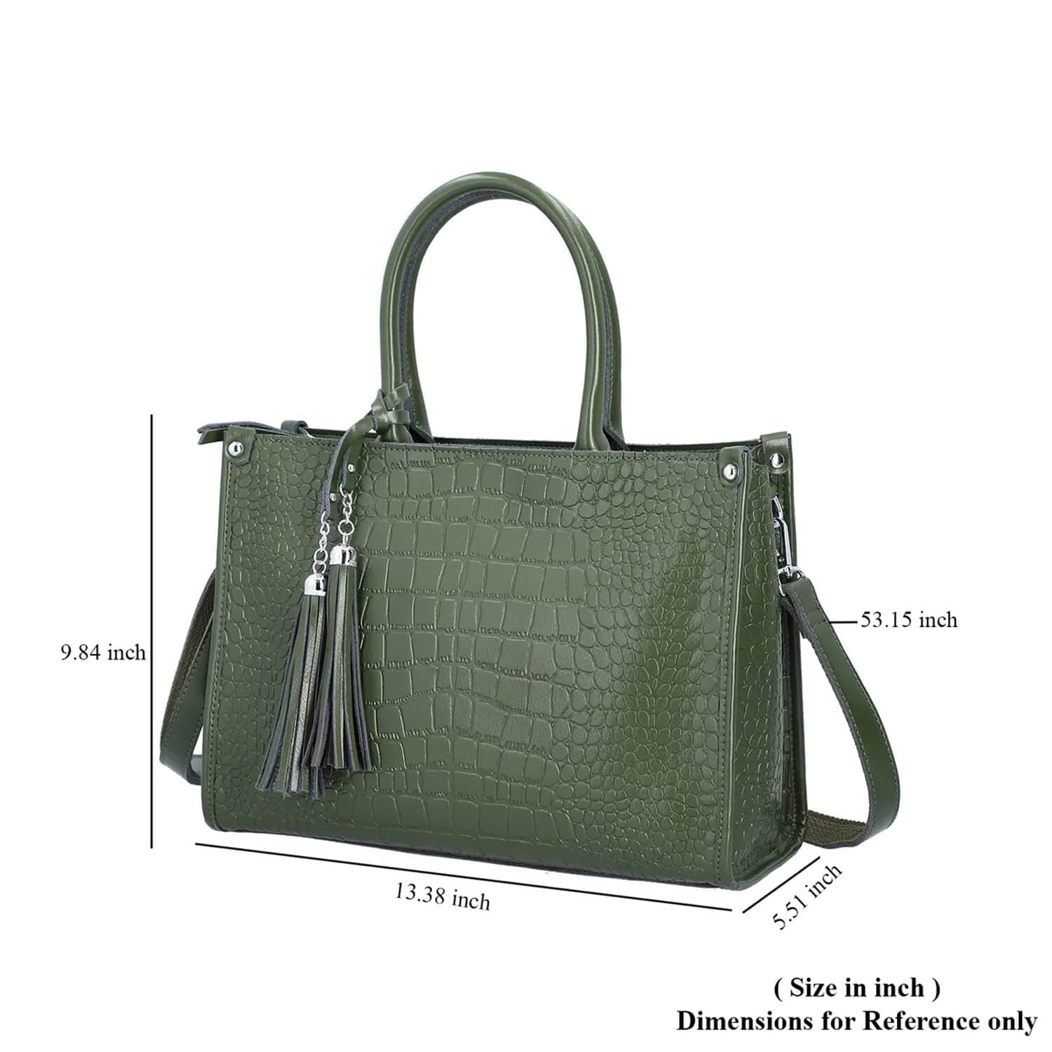 Green discount leather handbags