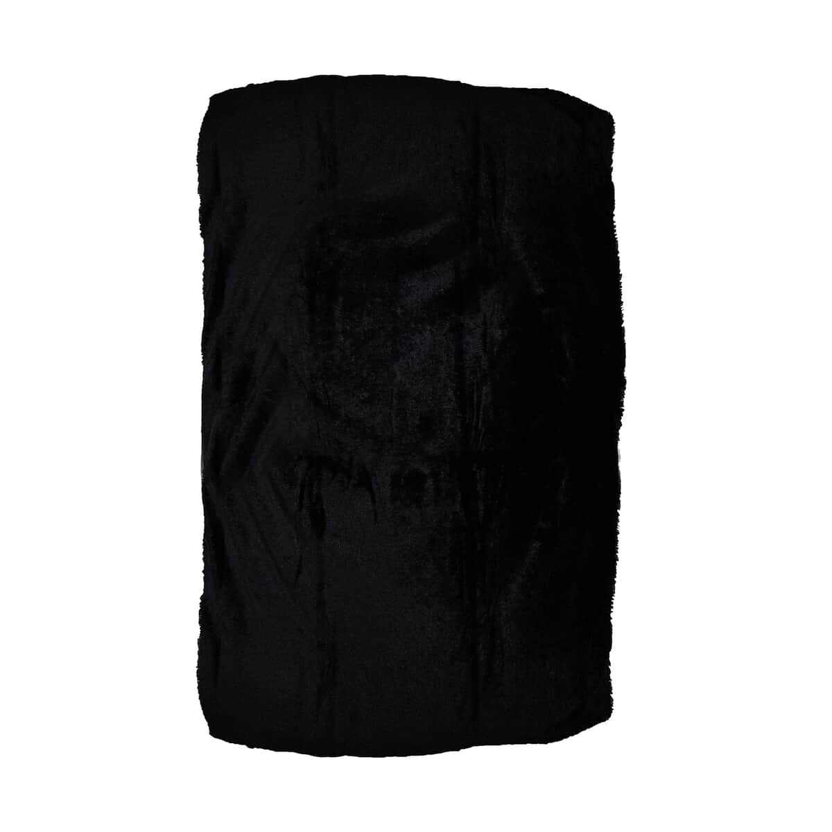 Faux Fur Rug with Anti Slip Base - Black image number 4