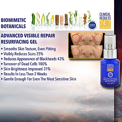 Clinical Results NASA 3D-Biomimetic Botanicals Advanced Visible Repair Resurfacing Gel 1oz