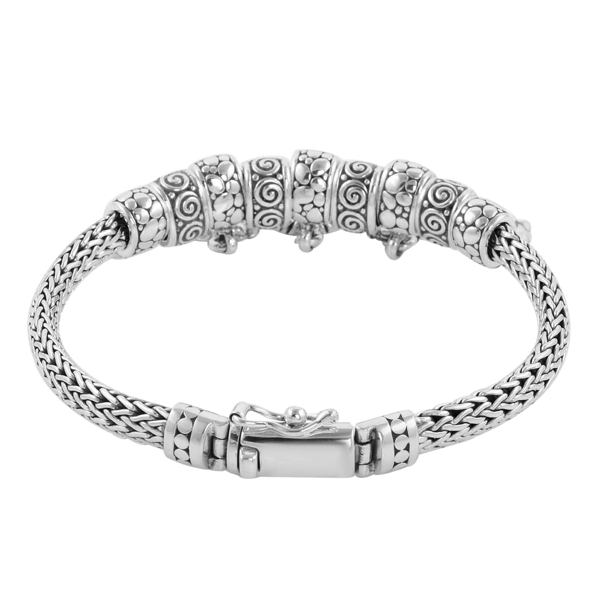 BALI LEGACY Sterling Silver Animal Charms Bracelet (8.00 In) 40 Grams image number 2