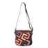 CHAOS BY ELSIE Multi Color Fret Pattern Genuine Leather Crossbody Bag with Shoulder Strap (9.84"x3.15"x8.27") image number 0