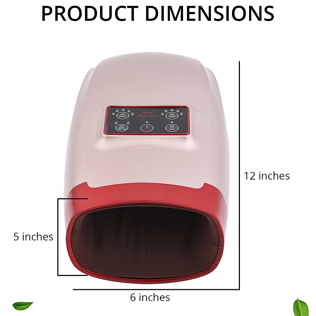 Rose Gold Electric Heat And Vibration Massager For Hands With Air Compression image number 3