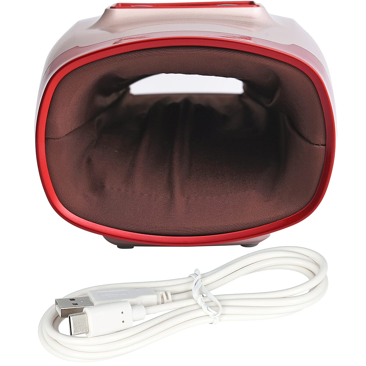Rose Gold Electric Heat And Vibration Massager For Hands With Air Compression image number 5