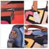 CHAOS BY ELSIE Multi Solid Color Fret Pattern Genuine Leather Convertible Tote Bag with Handle and Shoulder Straps (11.4"x4.72"x9.45") image number 4